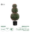 GloboStar® Artificial Garden FEROCACTUS 20137 Τεχνητό Διακοσμητικό Φυτό Φερόκακτος Υ85cm